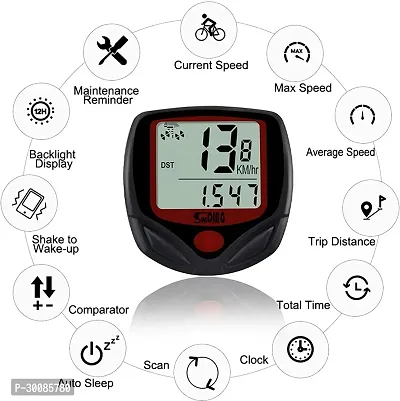 Classic Bicycle Speedometer Odometer Waterproof Cycle Meter-thumb2