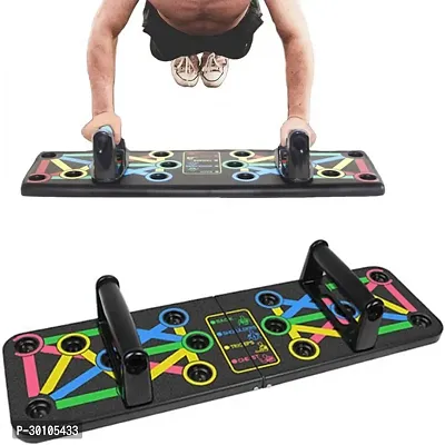 Classic Portable Pushup Board With Strong Griphandle For Chestpress Home and Gym Exercise-thumb0