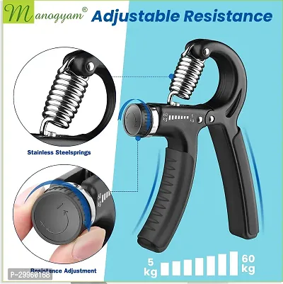 Classic Hand Grip Strenghtner 5-60Kg Adjustable Resistance Wristand Forearm Trainer Finger Pack Of 1-thumb2