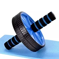 Abdominal Double Wheel Ab Roller Gym For Exercise Fitness Equipment Workout Ab Exerciser  (Multicolor)-thumb3