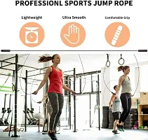 Skipping Rope for Men, Women  Children - Jump Rope for Exercise Workout Freestyle Skipping Rope  (Length: 280 cm)-thumb1