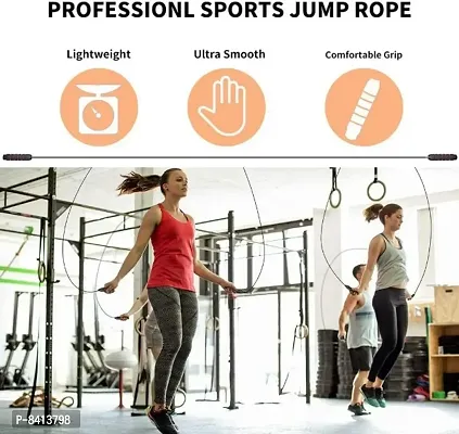 Skipping Rope for Men, Women  Children - Jump Rope for Exercise Workout Freestyle Skipping Rope  (Length: 280 cm)-thumb2