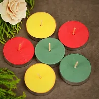 Wax Tealight Candles Set, Unscented Wax Tealight Candles, Wax Tea Light Candles, Unscented Wax Tealight Candles for Decoration, Home Deacute;cor, Diwali Candle Multicolor Pack of 50-thumb1