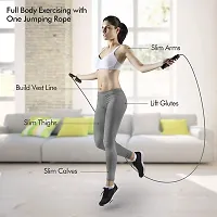 Skipping Rope for Men, Women  Children - Jump Rope for Exercise Workout Freestyle Skipping Rope  (Length: 280 cm)-thumb2