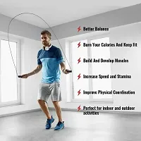 Skipping Rope for Men, Women  Children - Jump Rope for Exercise Workout Freestyle Skipping Rope  (Length: 280 cm)-thumb3