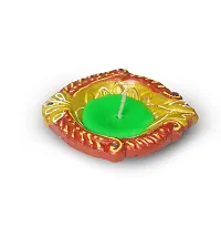 Clay Diya, Candle for Diwali Lighting Decoration, Gift, Pooja Home Deacute;cor Item, Set of 4-thumb1