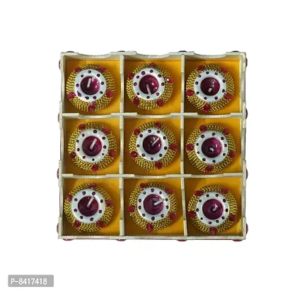 Matki Shape Clay Diya Candle, Diya for Diwali Lighting Decoration, Diwali Gift, Home Deacute;cor Item, Set of 9-thumb2