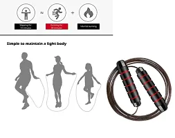 2PC Skipping Rope for Men, Women  Children - Jump Rope for Exercise Workout Freestyle Skipping Rope  (Length: 280 cm)-thumb3