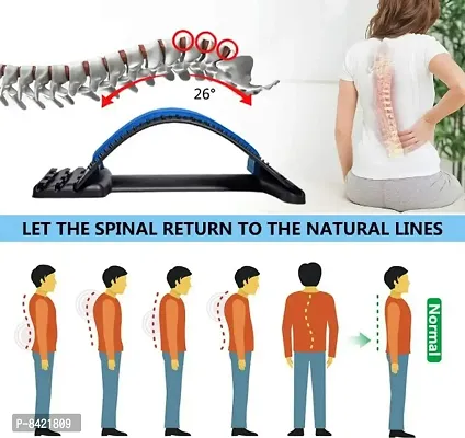 Multi-Level Adjustable Back Stretcher Device for Back Pain Back  Abdomen Back Support-thumb4