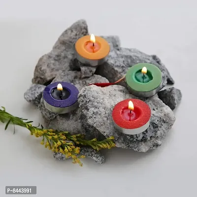 Wax Tealight Candles Set, Unscented Wax Tealight Candles, Wax Tea Light Candles, Unscented Wax Tealight Candles for Decoration, Home Deacute;cor, Diwali Candle Multicolor Pack of 100-thumb2