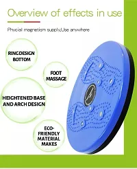 2 in 1 tummy twister cum acupressure mat with magnets for Ab Exerciser  (Blue)-thumb1