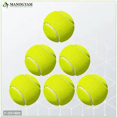 Cricket Tennis Ball for Cricket Tournament,Street Match Lawn Cricket Soft Tennis Cricket Tennis Ball  (Pack of 6, Green)-thumb0