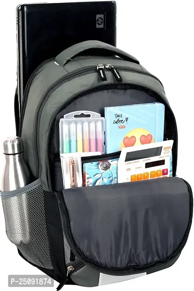 Medium 30 L Laptop Backpack Waterproof/School Bag for boys and girls/College Bag for stylish kids waterproof backpack color  Black-thumb2