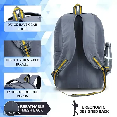 Medium 30 L Laptop Backpack Waterproof/School Bag for boys and girls/College Bag for stylish kids waterproof backpack color  Black-thumb3