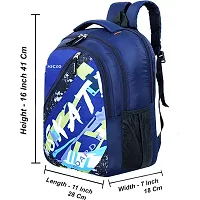 Medium 30 L Backpack GIRLS MANS Polyester 30 L DESIGNER PRINT School Backpack for Girls Mans  (Blue)-thumb3