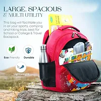 Medium 30 L Backpack GIRLS MANS Polyester 30 L DESIGNER PRINT School Backpack for Girls Mans (Red)-thumb1