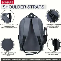 Medium 30 L Backpack GIRLS MANS  Polyester 30 L DESIGNER PRINT School Backpack for Girls  (Grey)-thumb4
