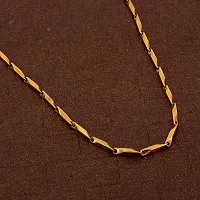 PS CREATION Stainless Steel Rice Chain Necklace for Men and Boys ( Golden )-thumb2