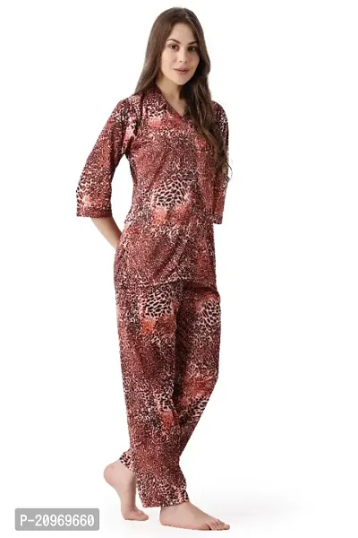 Women Printed Night Suit-thumb3