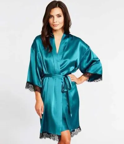 New In Satin Bath Robe Women's Nightwear 