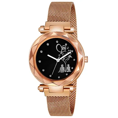 New Fashion Bethu Couple dial Maganet Strap For Girl Analog Watch - For Girls