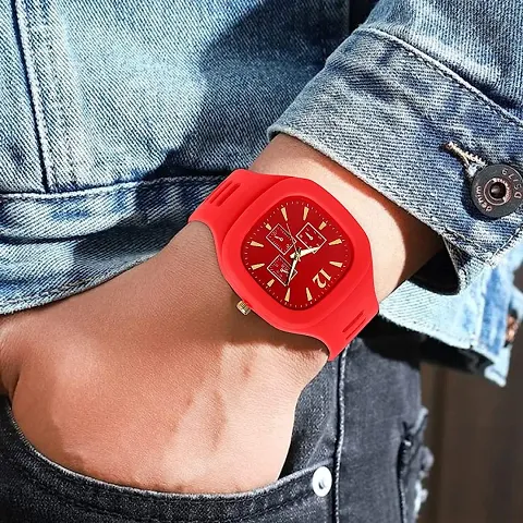 Men's Silicone Analog Graceful Watches