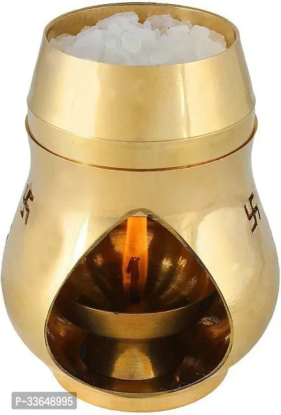 Classy Campher Lamp Pure Brass Brass Table Diya (Height- 10 Inch)