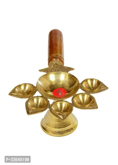 Classy Brass Table Diya (Height- 3.5 Inch)-thumb0