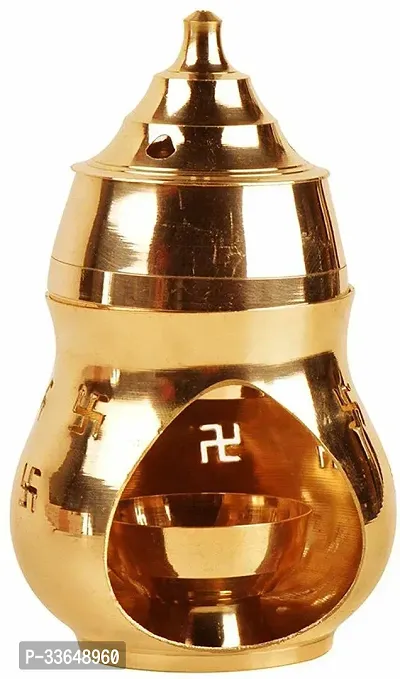 Classy Camphor Lamp Brass Diya Dhoop Dani / Kapoor Diya Stand Brass Table Diya (Height- 6 Inch)