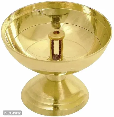 Classy Brass Table Diya (Height- 2 Inch)-thumb0