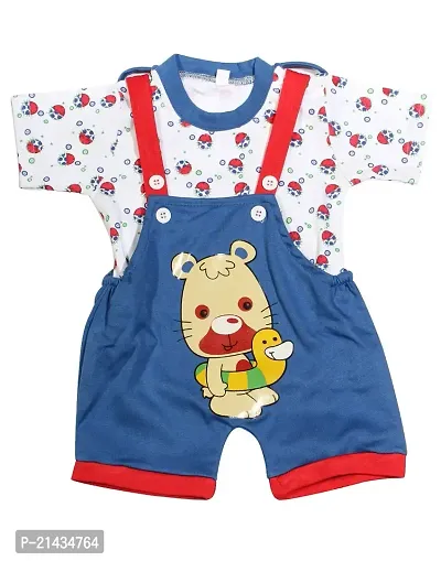 babeezworld Dungaree for Boys  Girls Casual Printed Pure Cotton-Pack of 2 (9101990001213-$P;)-thumb3