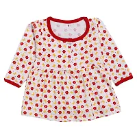 babeezworld Baby Girl?s Pure Cotton Knee Length Dress Pack of 3-thumb4