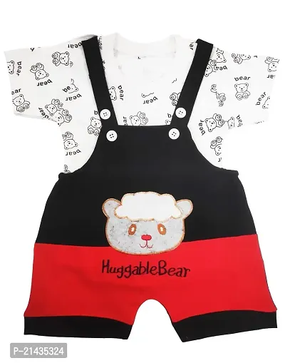babeezworld Pure Cotton Dungaree for Boys and Girls-thumb3