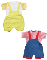 babeezworld Dungaree for Boys  Girls Casual Printed Pure Cotton-Pack of 2 (9101990001161-$P;)-thumb1