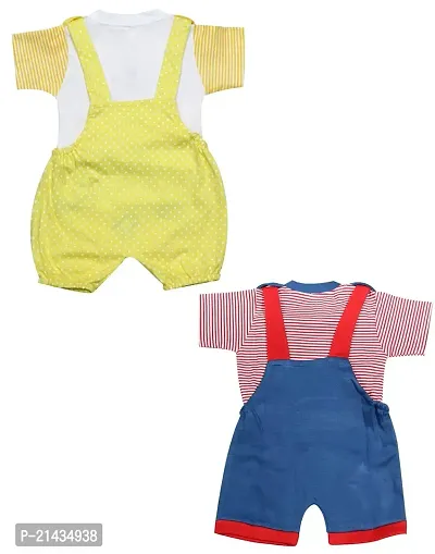 babeezworld Dungaree for Boys  Girls Casual Printed Pure Cotton-Pack of 2 (9101990001161-$P;)-thumb2