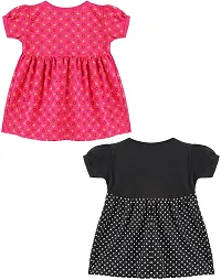 babeezworld? Cotton Baby Girl Dress -?? Knee Length fit and Flare Dress Frock jhabla Pack of 2-thumb1