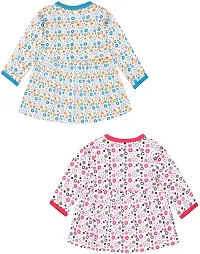 babeezworld Baby Girls Pure Cotton Printed Frock Dress Full Sleeve-thumb1