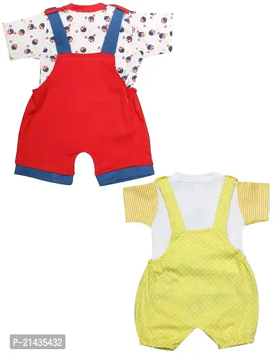 babeezworld Dungaree for Boys  Girls Casual Printed Pure Cotton-Pack of 2 (9101990001213-$P;)-thumb2