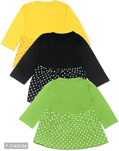 babeezworld Girl Frock Midi Frock Dress_Multicolour_Pack of 3-thumb2