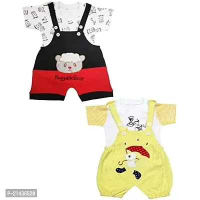 babeezworld Pure Cotton Dungaree for Boys and Girls