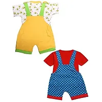 babeezworld Dungaree for Boys  Girls Casual Printed Pure Cotton-Pack of 2 (9101990001213-$P;)-thumb1