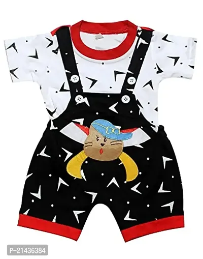 babeezworld Dungaree for Boys  Girls Casual Printed Pure Cotton-Pack of 2 (Multicolour)-thumb4