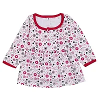 babeezworld Baby Girl?s Knee Length Pure Cotton Dress Pack of 3-thumb4