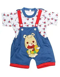 babeezworld Dungaree for Boys  Girls Casual Printed Pure Cotton-Pack of 2 (9101990001213-$P;)-thumb2