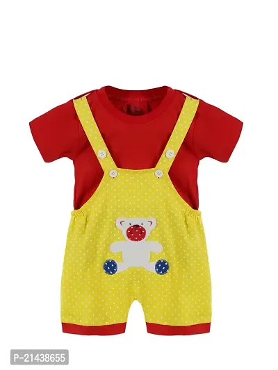 babeezworld Dungaree for Boys  Girls Casual Printed Pure Cotton