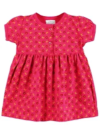 babeezworld? Cotton Baby Girl Dress -?? Knee Length fit and Flare Dress Frock jhabla Pack of 2-thumb4