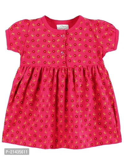 babeezworld? Cotton Baby Girl Dress -?? Knee Length fit and Flare Dress Frock jhabla Pack of 2-thumb5