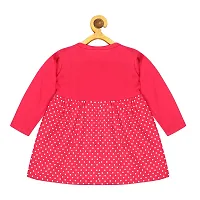 babeezworld Baby Girl Cotton Dress - Full Sleeves Knee Length fit and Flare Frock jhabla Regular fit top Pack of 2-thumb3