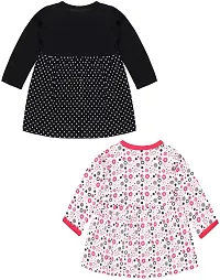 babeezworld Baby Girl Cotton Dress - Full Sleeves Knee Length fit and Flare Frock jhabla Regular fit top-thumb1