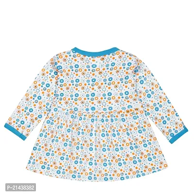 babeezworld Baby Girls Pure Cotton Printed Frock Dress Full Sleeve-thumb4